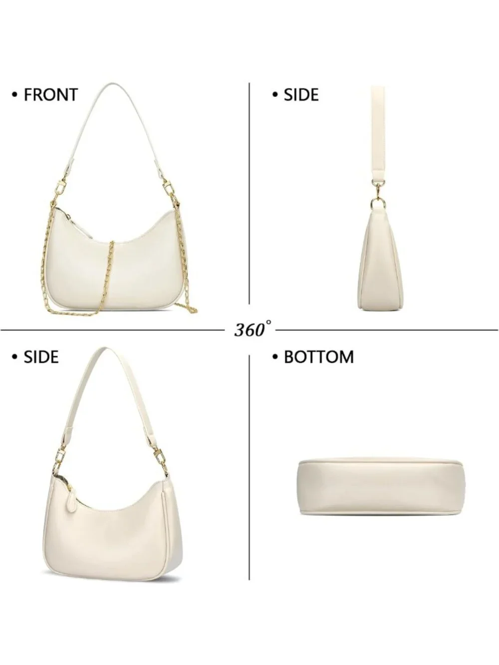 Cute Hobo Shoulder Bag for Women | Retro Underarm Tote Purse & Handbag